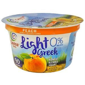 Gevina Greek Yogurt 0% Light Peach 5 Oz