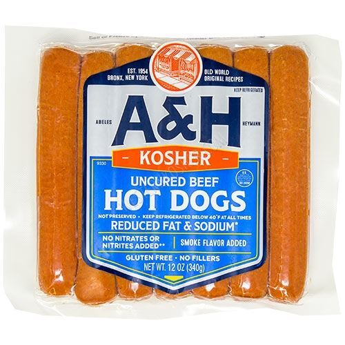 A&H Beef Franks No Nitrate 12 Oz