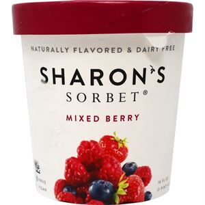 Sharons Mix Berry Sorbet 16 Oz