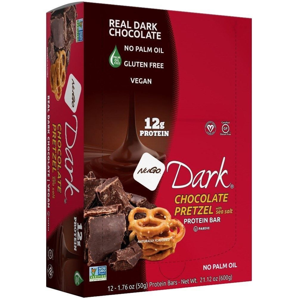 Nugo Dark Chocolate Pretzel Bars 12 Ct