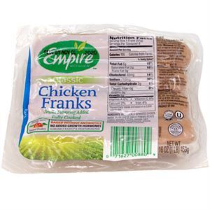 Empire Chicken Hot Dogs 16 Oz