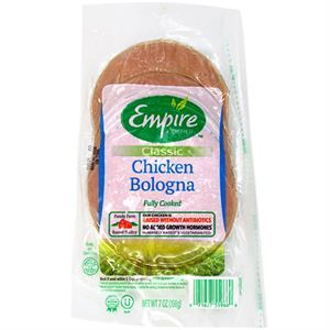 Empire Chicken Bologna Sliced Antibiotic Free Hormone Free 7 Oz