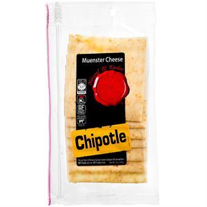 Natural And Kosher Muenster Cheese Slices Chipotle Flavor 5 Oz
