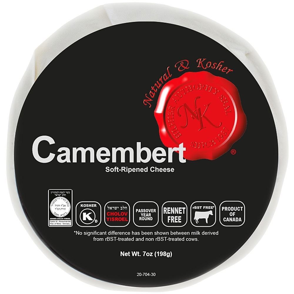 Natural & Kosher Camembert Soft Cheese 7 Oz