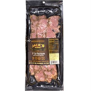 Jack's Gourmet 1St Cut Pastrami Sliced 4 Oz