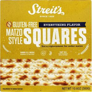 Streit's Gluten Free Everything Matzo Squares 10.5Oz