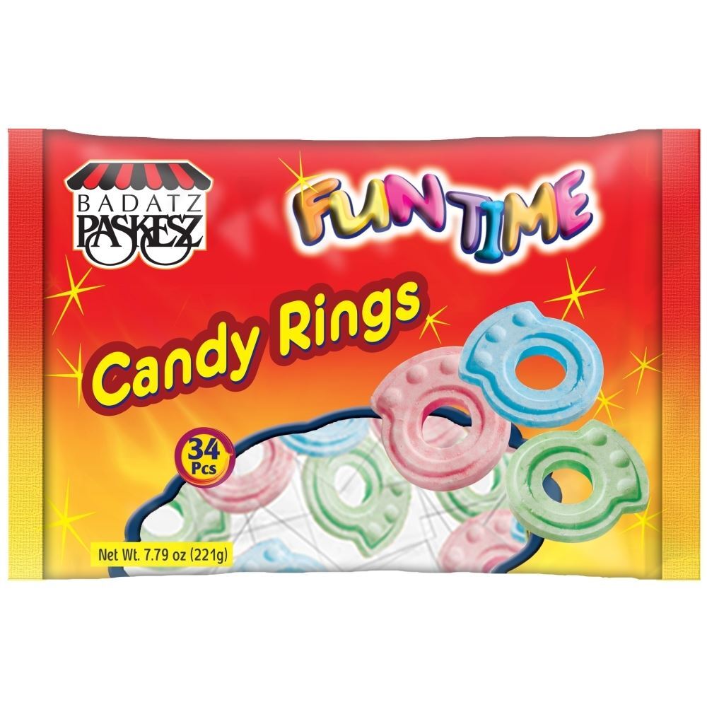 Paskesz Candy Rings, 7.79 Oz