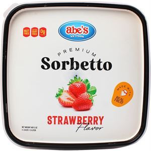 Abe's Premium Strawberry Sorbet 48 Oz