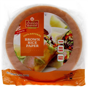 Asian Harvest Brown Rice Paper 3.5Oz