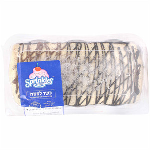 Sprinkles Log Dessert Vanilla Chocolate Parve 35 Oz
