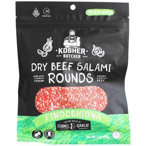 Kosher Butcher Dry Salami Slices Finocchiona 3Oz