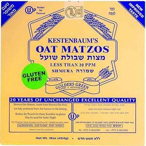 Kestenbaum's Oat Machine Made Matzah Shmurah Gluten Free 1 Lb