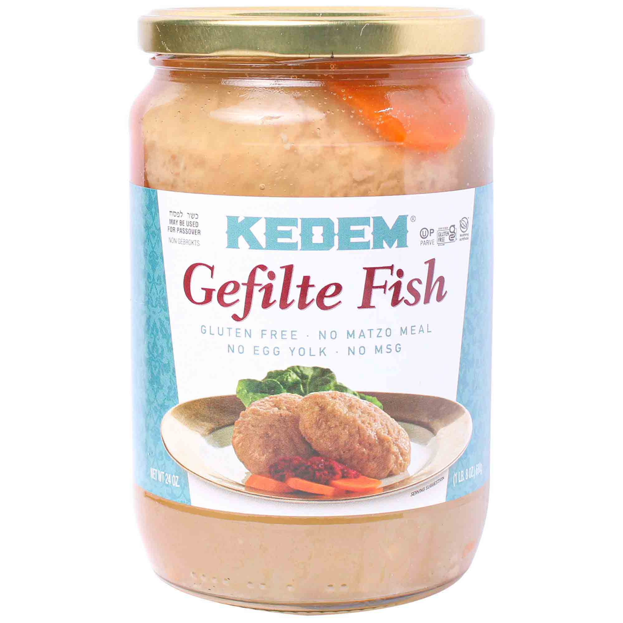 Kedem Gefilte Fish Gluten Free 24 Oz