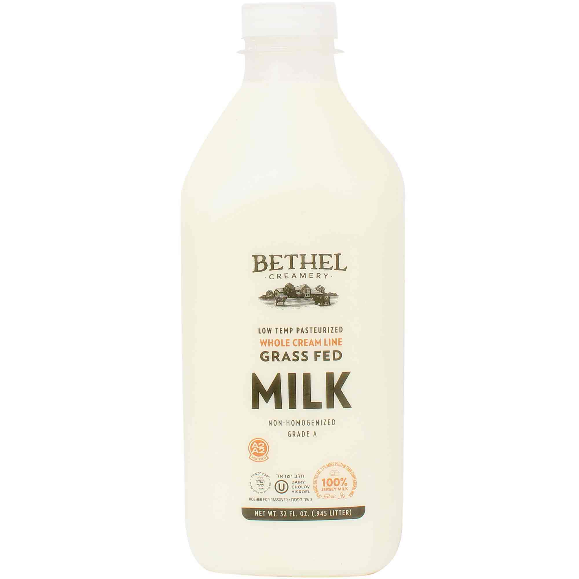 Bethel Creamery A2a2 Whole Cream Milk 32 Oz