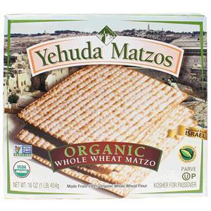 Yehuda Whole Wheat Organic Matzoh 16Oz
